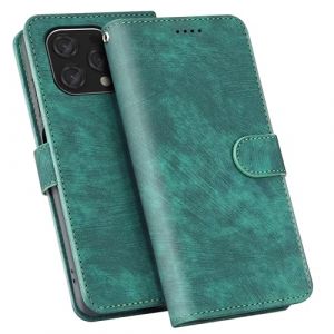 YSONCHAN Coque pour Doogee N55/Doogee N55 plus/N55 Pro, Cuir PU Housse Blocage RFID avec Fermeture Magn&eacute;tique, Flip Portefeuille &Eacute;tui de Protection Type. Vert (wumanjiman, neuf)