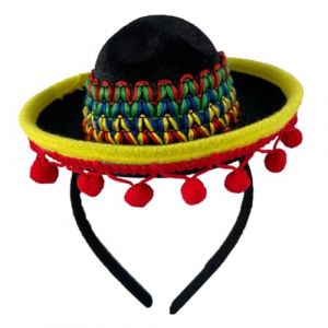 TOYANDONA Chapeau Mexicain Avec Bandeau D&eacute;cor De Festival Accessoires De F&ecirc;te Coiffe De Costume Fournitures De F&ecirc;te &agrave; Th&egrave;me Mexicain (Cassier, neuf)