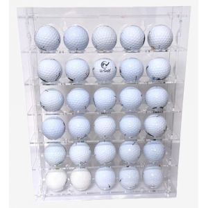 Vitrine en Acrylique pour 30 balles de Golf, &agrave; Poser ou &agrave; Fixer au Mur/Coffret de pr&eacute;sentation pour balles de Golf, pr&eacute;sentoir, Cadeau (LL-Golfshop, neuf)