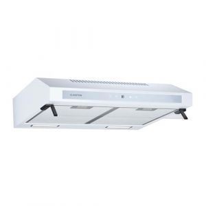 Klarstein Purista Force Hotte aspirante, Hotte murale de cuisine 60 cm, 400 m³/h, Double moteur, CEE C, Panneau tactile LED, Éclairage LED, Filtre à charbon actif (Klarstein France, neuf)