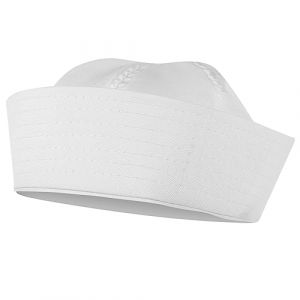 BESPORTBLE Chapeau De Capitaine Marin Blanc Bord Retrouss&eacute; Polyester Chapeau De F&ecirc;te Costume Marin Accessoire Pour Soir&eacute;e D&eacute;guis&eacute;e Adulte (Vinumar, neuf)