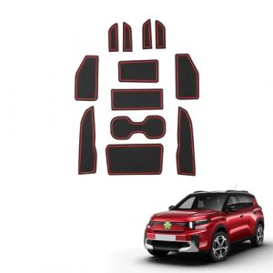 Ruiya Compatible avec Citroen C3 Aircross (Frein &eacute;lectronique) 2025 2026 Tapis Anti-d&eacute;rapants, Tapis Antid&eacute;rapant en Caoutchouc Couture de Porte Antid&eacute;rapant Tapis C3 Aircross Accessoires (YEEP IN, neuf)