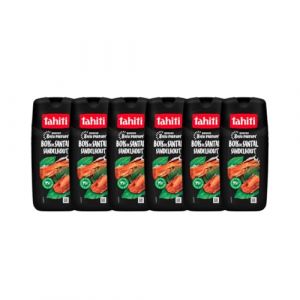 Tahiti - Gel douche - Parfum 8H - Bois de Santal - Pack Confort - 6x250ml (PENNGUIN-FR, neuf)