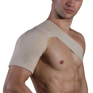 Suppor d'&eacute;paule, Respirant Attelle &Eacute;paule &agrave; Bandage, Attelle de Soutien d&rsquo;&eacute;paule avec Coussin de Pression, pour D&eacute;chirure de La Coiffe des Rotateurs, Tendinite, Luxation, Articulation Ac, Bursite (DINODANUBE TRADING, neuf)