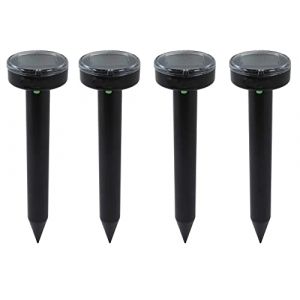 4X Anti Taupe, Répulsifs Solaires pour Taupes, Repulsif Serpent Exterieur,Repousse Les Taupes, Serpent, Gopher,Protégez Jardins/Pelouses/Fermes -Black (funfunflybangod, neuf)