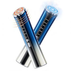 TIUUBT Appareil de Soin Visage par Radiofr&eacute;quence avec Fonction de Refroidissement, EMS et Massage Facial, Appareil Beaut&eacute; Visage avec Design Gua Sha pour Routine Quotidienne (Bleu) (tiuubt-direct, neuf)