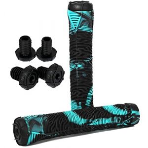 Blunt Poign&eacute;es de trottinette / BMX I Trottinette pour enfants I Tret I Trick I Poign&eacute;es de guidon I Pi&egrave;ces de rechange I Accessoires (16 cm V2 Turquoise/Noir) (Fantic26 Funsport GmbH, neuf)