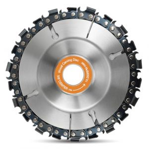 Disque Bois Meuleuse 100mm, 1 unit&eacute; Disques &agrave; &eacute;barber, Disque Bois Meuleuse en Bois en Carbure de Tungst&egrave;ne, Disques de Meulage pour Fa&ccedil;onner, Meuler, Couper et Sculpture (CYHQ-EU, neuf)