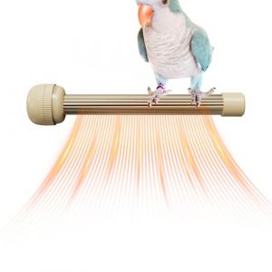 Perchoir Chauffant pour Oiseaux,Perchoir Chauffant pour Cage De Perrochet - Accessoires pour Terrarium Volière Intérieur Voyage Petits Animaux Perruches Calopsittes Canaris (Yuyuxian, neuf)