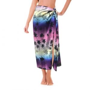 AffeGifts Pareo Femme Plage,Long Sarong Femme Mousseline de Soie Pareo de Plage Cache-Maillots et Sarongs Femme Jupe de Plage Jupe Maillot de Bain Filles Nageant Piscine (Rose) (AffeGifts FR, neuf)