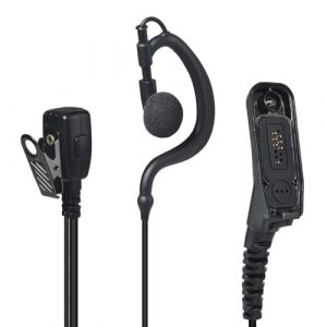 YNIBST Oreillette pour Radio avec Micro, Compatible avec Les Walkie Talkies Motorola &agrave; Multipin, pour Les Mod&egrave;les DP-3400, DP-4400, DP-4800, XPR-6300, Casque pour Walkie Talkie (Forme G) (YNIBST-Direct EU, neuf)