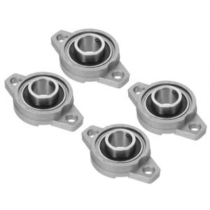 PATIKIL Palier D'Oreiller 5/8" / 17mm Al&eacute;sage, 4 Pi&egrave;ces &agrave; Bride Mont&eacute; en Alliage de Zinc en Acier Auto-Alignant Ins&eacute;rer des Roulements D'Insertion D'Oreiller de Bride de Balle D'Al&eacute;sage (PATIKIL UK, neuf)