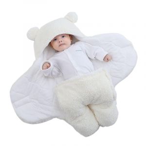 Lakunat Nid d'Ange Bébé (M（42 * 68CM）,Blanc) (SWZEC-FR, neuf)