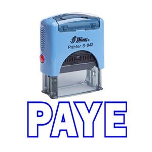 Stamp PAYE auto-encrage caoutchouc Bureau Brillant personnalis&eacute;e Stamp Papeterie (Vintageandyou, neuf)