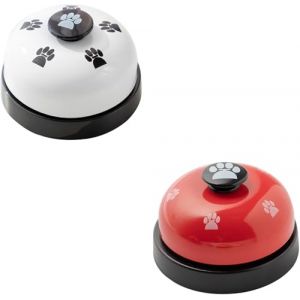 YSTrillion Sonnettes pour Chiens 2 Pièces Cloche d'apprentissage Chiot Sonnette de Comptoir Réception Service,Clochettes de Dressage pour Chiot l'Apprentissage de La Propreté (YSTrillion, neuf)