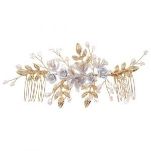 Accessoires de mari&eacute;e Peigne de mariage Peigne &agrave; fleurs Peigne de mariage Coiffure de mariage Accessoires de cheveux Peigne &agrave; cheveux r&eacute;tro fait main (lidongjinshop, neuf)