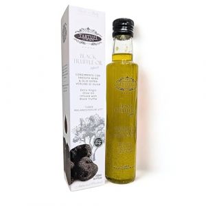 Huile d&rsquo;Olive Extra Vierge &agrave; la Truffe Noire de Qualit&eacute; avec Coffret - 250ml | Fabriqu&eacute; en Italie | Condiment Gourmet avec Truffe Noire en Tranches (Vibe Pushers, neuf)
