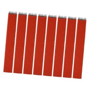 POPETPOP Lames de Microblading Sourcils 50 Pi&egrave;ces Acier Inoxydable Rouge Usage Professionnel Femme Maquillage des Sourcils (Denneyas, neuf)