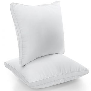 Utopia Bedding Oreillers 60 x 60 cm (2 Pièces), Rembourrage en Fibres Creuses Vierges 3D, Oreiller Doux et Facile à Entretenir (Blanc) (Utopia Deals Europe, neuf)