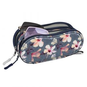 FINTIE &Eacute;tui Lunettes Souple pour 2 Paires de Lunettes - Double Boite Lunettes de Soleil avec Fermeture &eacute;clair pour Hommes et Femmes (South Magic EU, neuf)