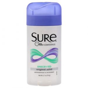 Sure - Déodorant anti-transpirant - Solide invisible - Applicateur à bille - Formule originale - Non parfumé - 79 ml (Lot de 6) (Fide Store, neuf)