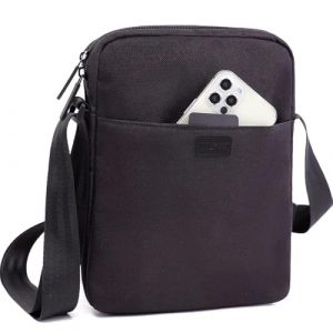 TINYAT Sling Chest Sac &agrave; bandouli&egrave;re Crossbody Lightweight Gym Sack Triangle Rucksack Sacs &agrave; Dos Polyvalents avec Port de Chargement pour v&eacute;lo de Voyage Hommes Femmes (Noir / 510) (TINYAT EURO, neuf)