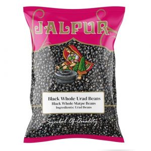 Haricots urd noir entiers - soja noir - 500 g (Jalpur Millers Online, neuf)