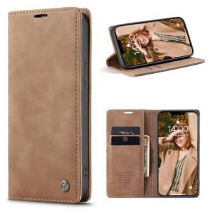Caseme Coque pour iPhone 6/7/8 Plus 5.5",Etui Protection Housse Premium en Cuir PU, [Emplacements Cartes], Pochette Flip Case - Marron (WenBaby, neuf)