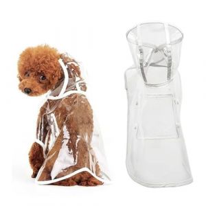 Poncho de Pluie pour Chiens, Manteau Imperméable pour Chien, Poncho D'extérieur pour Chiot Réglable, Manteau imperméable pour chiens de petite taille et chats (CHANGWEI UKSTORE, neuf)