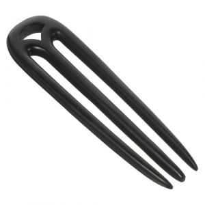 UKCOCO Fourchette &agrave; Cheveux en Bois R&eacute;tro Trois Dents &Eacute;pingle &agrave; Cheveux pour Mariage et Soir&eacute;e Maintien S&eacute;curis&eacute; pour Femmes et Adolescentes Couleur Noire &Eacute;l&eacute;gante (Gaporgira, neuf)