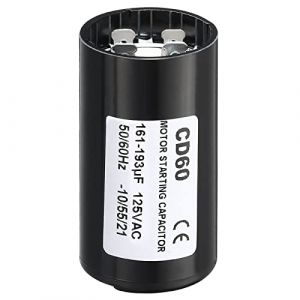 PATIKIL Moteur Démarrage Condensateur, 161-193uF/Mfd 125V 50/60Hz CD60 Fonctionnement Condensateur Moteur Démarrage Condensateur pour Électrique Moteur Démarrage Fonctionnement (PATIKIL UK, neuf)