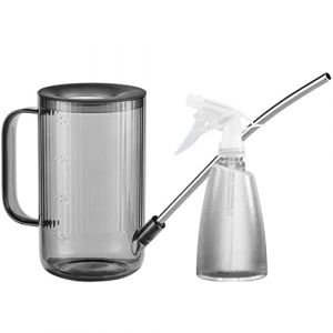 Wesoke Arrosoir pour Plantes d'Intérieur/d'Extérieur 1L / 34oz avec Flacon Pulvérisateur 500ml / 17oz Pulvérisateur en Plastique pour Plantes Pulvérisateur à Jet pour Fleurs, Bonsaï Succulents (Wesoke FR, neuf)