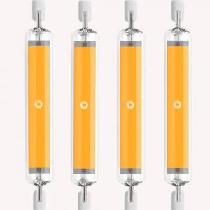 Ampoule R7S LED 118mm Dimmable 20w 2000LM 230V | T3 Remplacer Lampe Halogène 100W- 200W, Éclairage à Faisceau 360°, Pour les Maisons, les Magasins et les Bureaux (Blanc naturel, 4 pc 118mm) (QQSJD, neuf)
