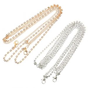 LOORGVEL 4 pi&egrave;ces Cha&icirc;ne de T&ecirc;te Alliage avec Strass Scintillants Parure Bijoux Femme Mariage Boh&egrave;me Or et Argent Accessoire Cheveux &Eacute;l&eacute;gant pour Mari&eacute;e et C&eacute;r&eacute;monie (YANJHG, neuf)