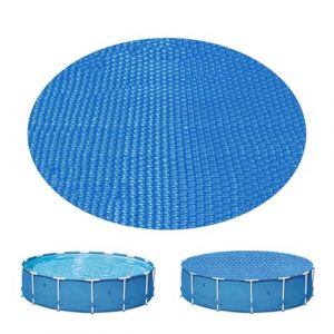 B&acirc;che &agrave; Bulles Solaire Ronde pour Piscine, &Oslash; 1.8/2.4/3/3.6 m, 400 &micro;, en PE, Couleur Bleue, Couverture Piscine, Chauffage Piscine (chengaixin, neuf)