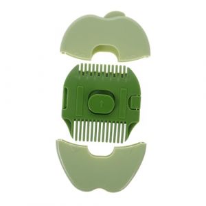 FRCOLOR outils de coupe de cheveux pour bébé tondeuse à cheveux pour bébé peigne de coupe de cheveux pour enfants peigne anti-pelliculaire ongle de bébé peigne fin Plastique Light Green (Laners, neuf)