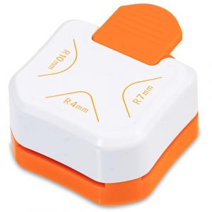 Perforatrice d'angles 3-en-1 (4/7/10 mm) - pour films plastifiés, papier, cartes, photos, documents, certificats, documents et scrapbooking - coin rond poinçonneuse d'angles, arrondisseur d'angles (In Style Products, neuf)