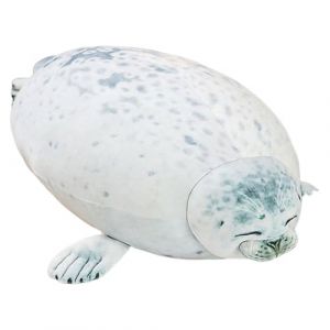 G&eacute;n&eacute;rique Coussin en Peluche Phoque Potel&eacute; | Seal Plush | Peluche Phoque Mignonne | Coussin Phoques R&eacute;aliste | Cadeau d'anniversaire Id&eacute;al pour Les (chaasf, neuf)