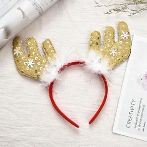 Sumsoctober Serre-tête sur le thème de Noël pour femme avec Père Noël, arbre, bois d'élan pour fête et voyage (7#) (xiao wei store, neuf)