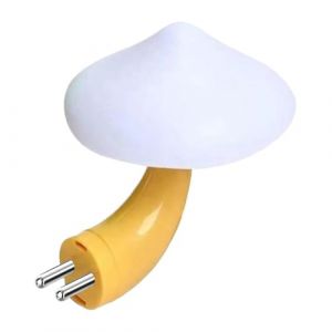 Lampe champignon à brancher, veilleuse champignon,Lampe enfichable Champignon à détection de lumière | Éclairage d'ambiance à commande tactile pour et adultes, protection des yeux pour chambre à couch (rundli, neuf)