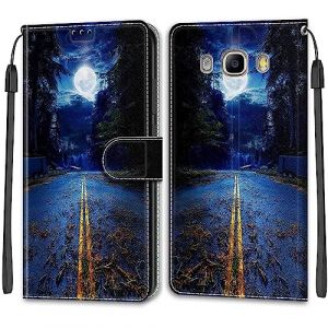 SIENIANLINE Etui pour Samsung Galaxy J5 2016, PU en Cuir &agrave; Rabat Housse &Eacute;tui de Antichoc Housse avec [Fonction Stand] Coque Compatible Samsung Galaxy J5 2016 (DIKAS, neuf)