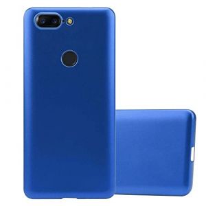 cadorabo Coque pour OnePlus 5T en Metallic Bleu - Housse Protection Souple en Silicone TPU avec Anti-Choc et Anti-Rayures - Ultra Slim Fin Gel Case Cover Bumper (cadorabo-shop, neuf)