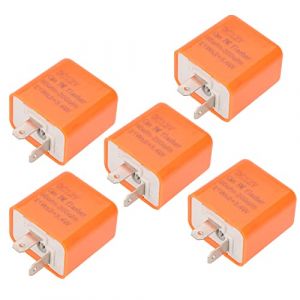 5Pcs/Set 12V 2 Pin LED Clignotant Relais, Relais de Lumière LED Clignotant Relais Signal Indicateur Signal pour Motos/Vélos (Chasoe, neuf)