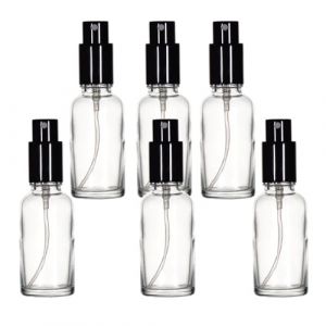 Yizhao Flacon Spray Vide 30ml, Transparent Bouteille Spray Verre, avec Brouillard de Pulverisateur Fine, pour Huiles Essentielles, Aromathérapie, Parfums, Nettoyage, Voyage, Pharmacie – 6Pcs (One Trillion Network, neuf)