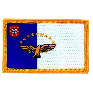Patch écusson brodé drapeau açores azores portugal insigne thermocollant blason (Akachafactory, neuf)