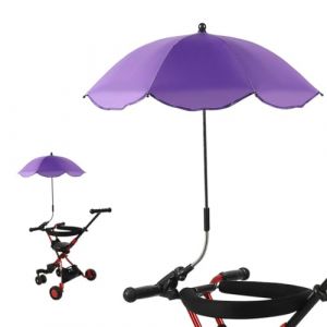 Poussette Parasols Parapluie Ombrelle Poussette Universelle Parapluie De Chaise Universel Réglable Protection UV Parapluie Poussette Avec Pince Réglable Et Bras Réglable (Violet) (EHOTER Décor, neuf)