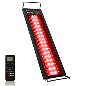 NIKEEYEN Rampe LED Aquarium avec Télécommande, 24W 45cm Éclairage Réglables à Spectre Complet pour Plantes aquarium d‘eau douce (LEDAAAlight, neuf)