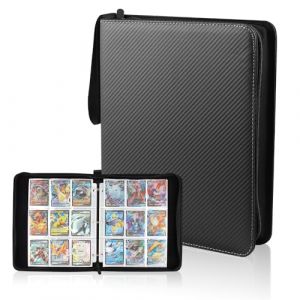 Classeur Carte Cahier pour 900 Cartes,9 Pochettes Livre Rangement Porte Grande Album Protection Carte, Album de Cartes à Collectionner avec Fermeture Zippée,pour YU-Gi-Oh/MTG Magic/GX EX/Ninjago Carte (Shining brightly, neuf)