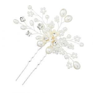 FRCOLOR 1Pc &Eacute;pingle &Agrave; Cheveux De Mariage Casque Pour La Mari&eacute;e Mari&eacute;es Cravate Or Strass &Eacute;pingles &Agrave; Cheveux Perle &Eacute;pingle &Agrave; Cheveux Cheveux De Mariage &Eacute;pingle &Agrave; Cheveux De Mari&eacute;e Peigne (Laners, neuf)