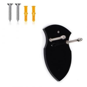 Kiuiom Porte-&Eacute;p&eacute;e,Wall Mounted Sword Holder,Support De Hache Pour Mur,Universel &Eacute;p&eacute;e Stand Pr&eacute;sentoir,Individuelle Vertical Murale,Pour Affichage &Eacute;p&eacute;e Poignard Hache,Avec Vis,1PC (jisuhouse, neuf)